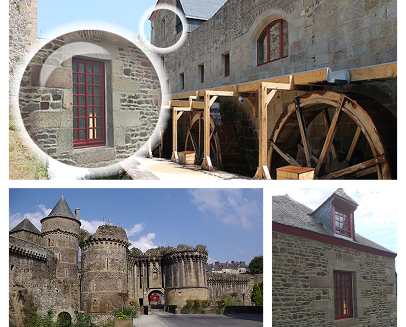 Château de Fougères châssis EXUGROOM bois